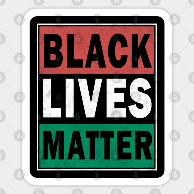 Black lives matter Sticker by valentinahramov